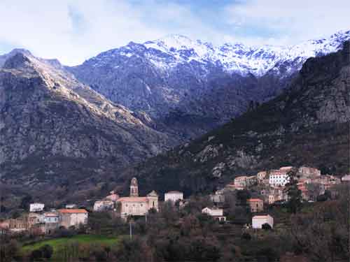 Le village de Feliceto en Balagne
