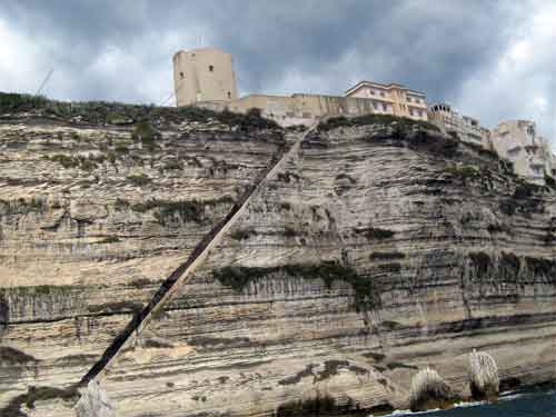 Les escaliers du Roi d'Aragon à Bonifacio en Corse
