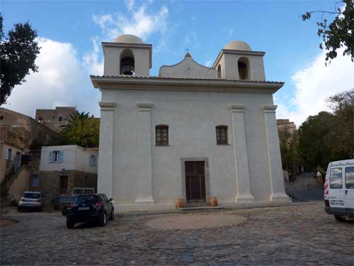 L'église immaculée conception du village de Pigna 