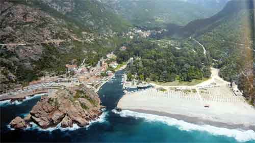 Plages de Corse du Sud : La plage de Ota Porto 