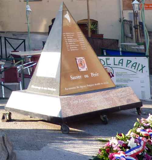 hommage aux pompiers de belgodère