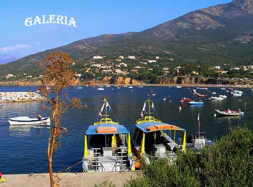 Le port de Galeria en Corse