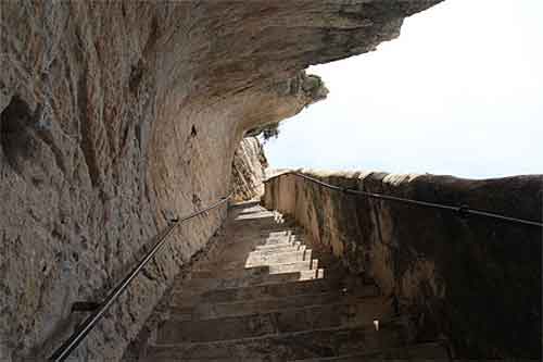 Les escaliers du Roi d'Aragon à Bonifacio en Corse