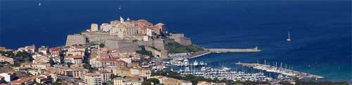 Calvi : photo panoramique de la citadelle 