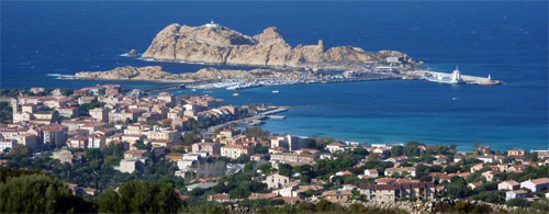 Ile Rousse vue du village de Monticello