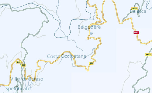 situation du village sur la carte