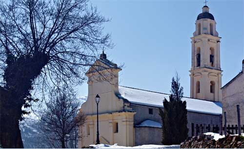 L'église baroque Saint Nicolas à Olmi Cappella Haute Corse