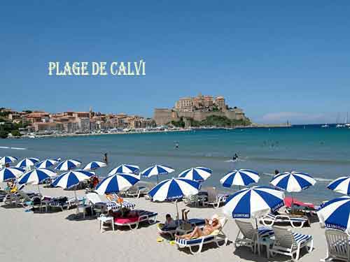 Plage de calvi Corse